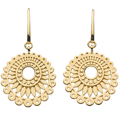 Chantilly Drop Earrings, Gold - predominant colour: gold; occasions: casual, evening, holiday; style: drop; length: mid; size: standard; material: chain/metal; fastening: pierced; finish: metallic; season: s/s 2013