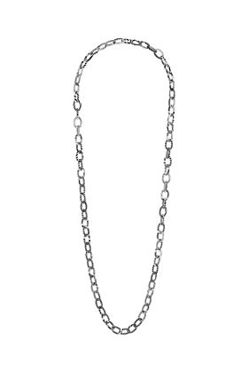 Zebra Long Chain - predominant colour: black; occasions: casual, evening, work, holiday; length: long; size: standard; material: chain/metal; finish: metallic; embellishment: chain/metal; season: s/s 2013; style: chain (no pendant)