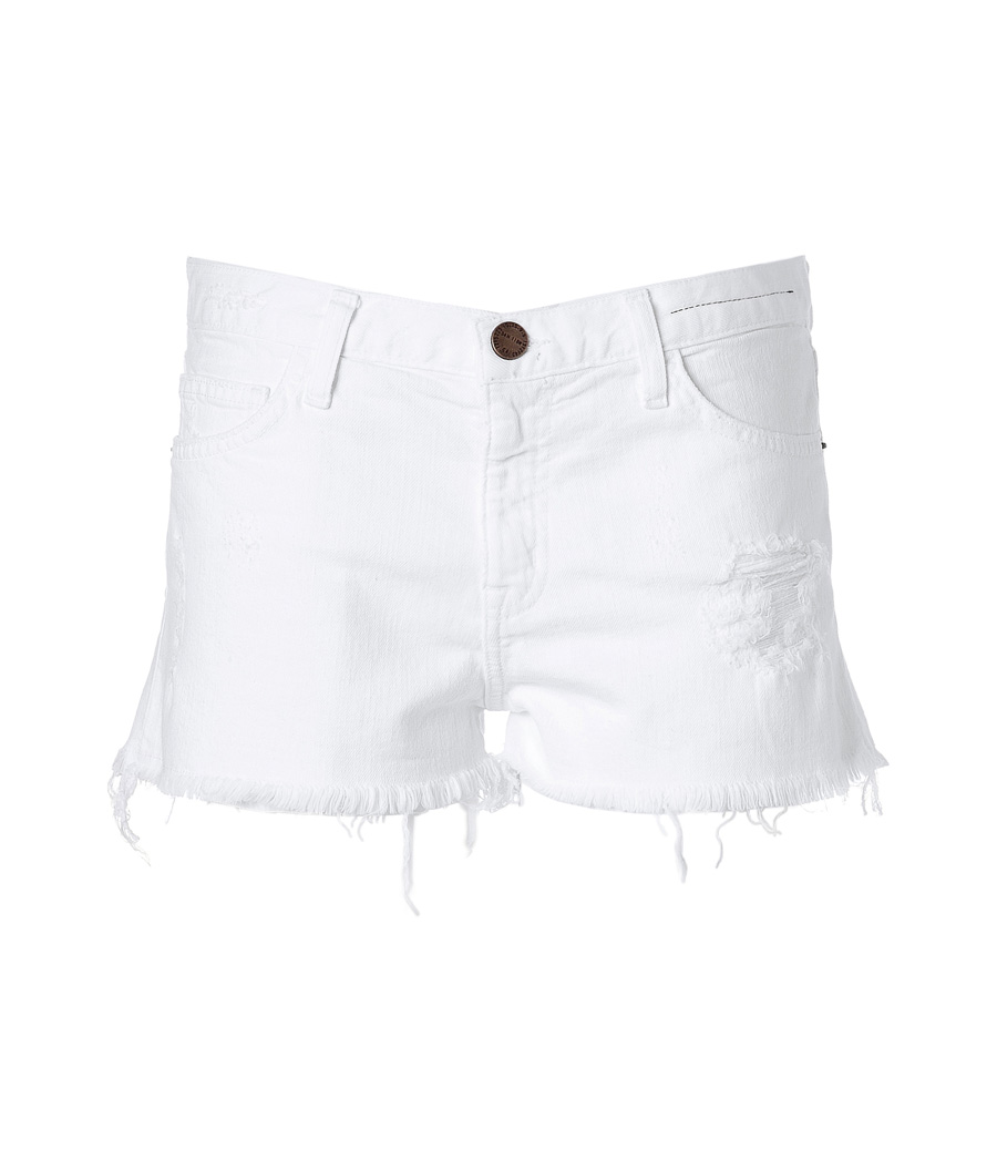 Sugar Destroyed Denim Shorts - style: shorts; pocket detail: pockets at the sides, traditional 5 pocket; length: short shorts; waist: mid/regular rise; predominant colour: white; fibres: cotton - stretch; material texture: denim; texture group: denim; fit: skinny/tight leg
