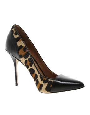 Leather Odette Pony Print Court Shoes - secondary colour: stone; predominant colour: black; occasions: evening, work, occasion; material: leather; heel: stiletto; toe: pointed toe; style: courts; finish: plain; pattern: animal print; heel height: very high; trends: playful prints; season: a/w 2013