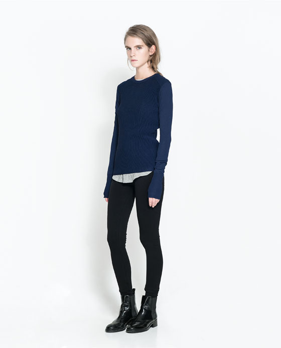 Slim Leggings - length: standard; pattern: plain; style: leggings; waist: mid/regular rise; predominant colour: black; occasions: casual, creative work; fibres: polyester/polyamide - stretch; texture group: jersey - clingy; fit: skinny/tight leg; pattern type: fabric; season: a/w 2013
