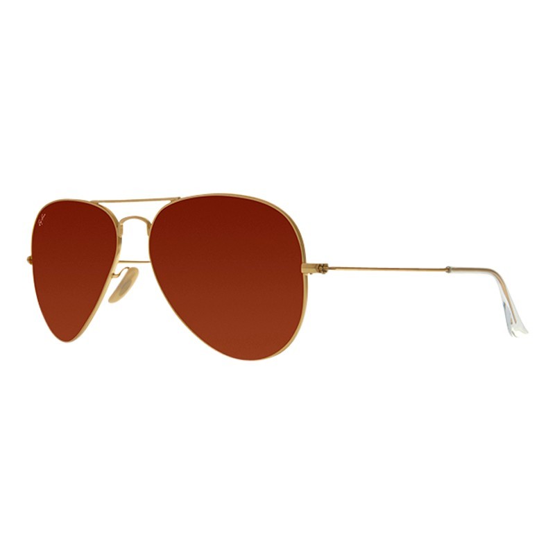 Rb3025 Iconic Aviator Sunglasses - predominant colour: terracotta; secondary colour: gold; occasions: casual, holiday; style: aviator; size: standard; material: chain/metal; pattern: plain; finish: metallic; season: a/w 2013