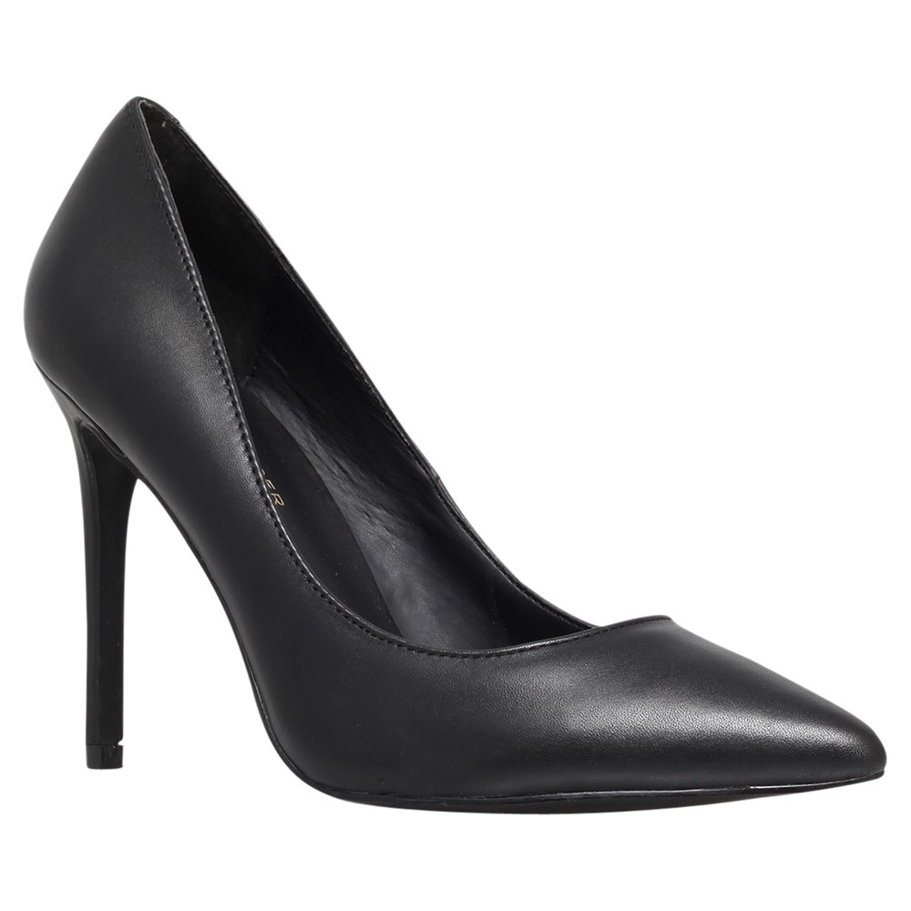 Bailey Pointed Court Shoes - predominant colour: black; occasions: work; material: leather; heel: stiletto; toe: pointed toe; style: courts; finish: plain; pattern: plain; heel height: very high; season: s/s 2014