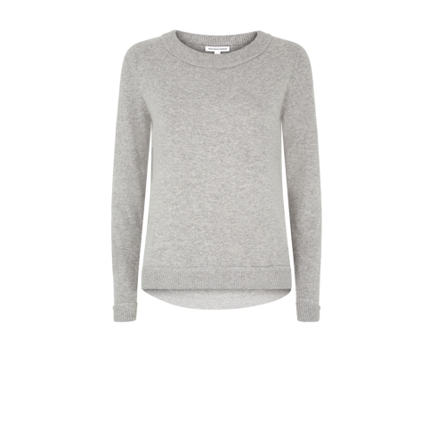 Sophia Jumper - pattern: plain; style: standard; predominant colour: light grey; occasions: casual; length: standard; fit: standard fit; neckline: crew; sleeve length: long sleeve; sleeve style: standard; texture group: knits/crochet; pattern type: fabric; season: a/w 2014