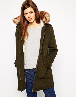 Duffle Parka In Wool Pastel Blue - pattern: plain; collar: funnel; style: parka; back detail: hood; length: mid thigh; predominant colour: khaki; occasions: casual, creative work; fit: straight cut (boxy); fibres: wool - mix; sleeve length: long sleeve; sleeve style: standard; collar break: high; pattern type: fabric; texture group: woven bulky/heavy; embellishment: fur; season: a/w 2014; hip detail: front pockets at hip