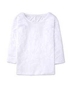Supersoft Oversized Tee White Women, White - neckline: round neck; pattern: plain; predominant colour: white; occasions: casual, creative work; length: standard; style: top; fibres: cotton - 100%; fit: straight cut; sleeve length: 3/4 length; sleeve style: standard; texture group: cotton feel fabrics; pattern type: fabric; season: s/s 2015