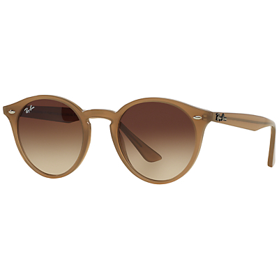 Rb2180 Round Framed Sunglasses - predominant colour: tan; occasions: casual, holiday; style: round; size: standard; material: plastic/rubber; pattern: plain; finish: plain; season: s/s 2015