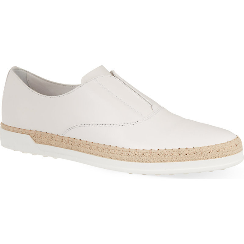 Gomrafia Leather Loafers, Women's, Eur 39 / 6 Uk Women, White - predominant colour: white; occasions: casual, creative work; material: leather; heel height: flat; toe: round toe; style: loafers; finish: plain; pattern: plain; shoe detail: moulded soul; season: s/s 2015