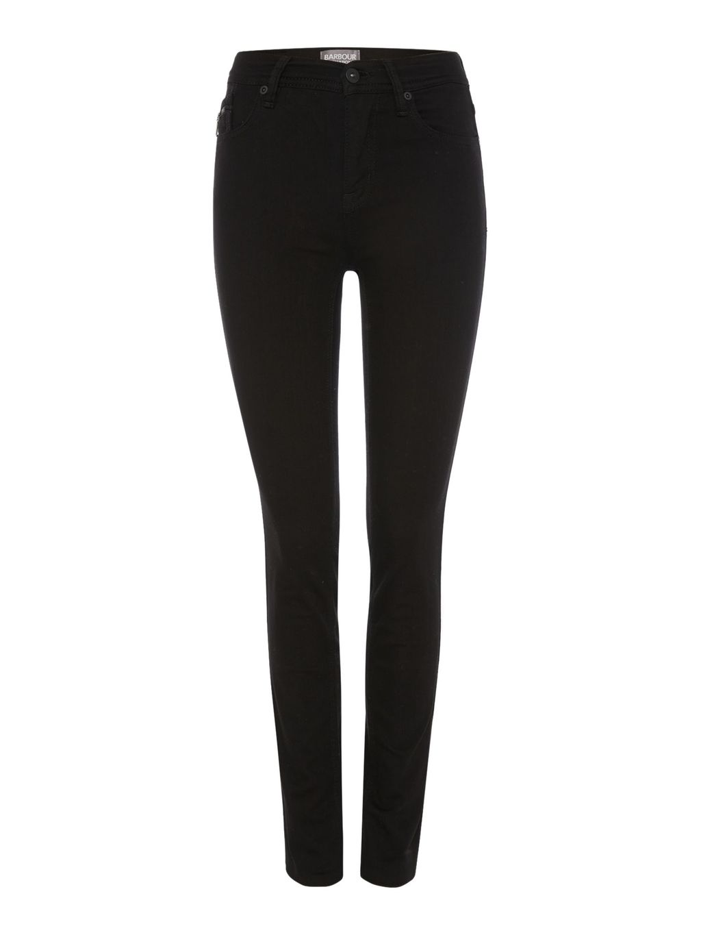 International Overbore Skinny Jeans, Black - style: skinny leg; length: standard; pattern: plain; waist: high rise; pocket detail: traditional 5 pocket; predominant colour: black; occasions: casual, evening; fibres: cotton - stretch; texture group: denim; pattern type: fabric; season: s/s 2015