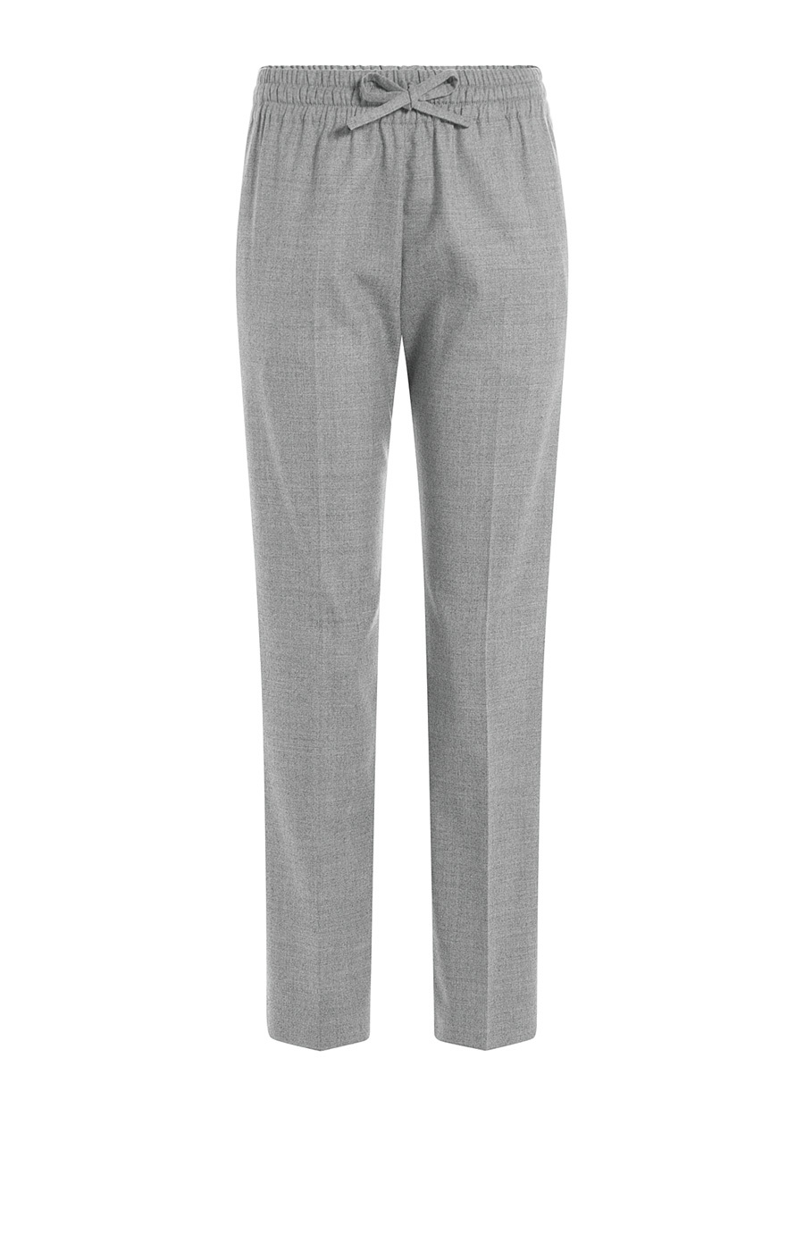 Wool Pants Grey - length: standard; pattern: plain; waist detail: belted waist/tie at waist/drawstring; waist: mid/regular rise; predominant colour: mid grey; occasions: casual, creative work; fibres: wool - 100%; fit: slim leg; pattern type: fabric; texture group: other - light to midweight; style: standard; season: s/s 2015