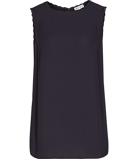 Bonnie Tank Top - pattern: plain; sleeve style: sleeveless; length: below the bottom; predominant colour: black; occasions: casual, evening, work, creative work; style: top; fit: body skimming; neckline: crew; sleeve length: sleeveless; pattern type: fabric; texture group: other - light to midweight; season: s/s 2015