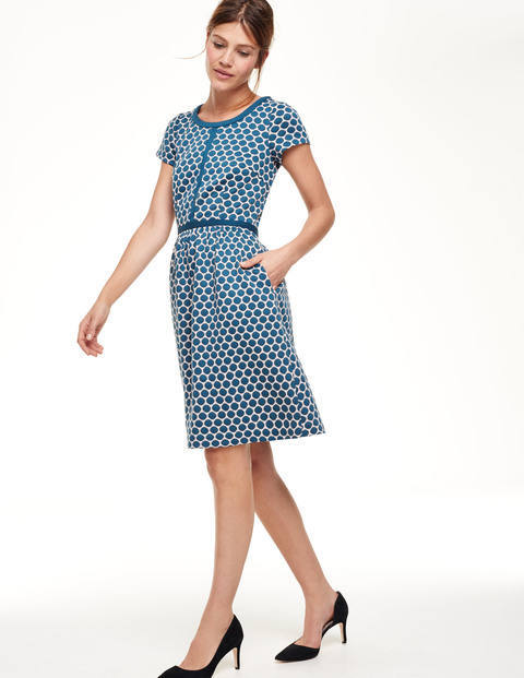Clementine Jacquard Dress Jade/Dusty Pink Women, Jade/Dusty Pink - style: shift; neckline: round neck; fit: fitted at waist; predominant colour: navy; occasions: evening, creative work; length: just above the knee; sleeve length: short sleeve; sleeve style: standard; pattern: patterned/print; texture group: brocade/jacquard; season: s/s 2015