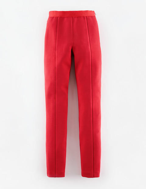 Arianna Pant Rouge Red Women, Rouge Red - length: standard; pattern: plain; waist: mid/regular rise; predominant colour: true red; occasions: casual, creative work; fit: straight leg; texture group: woven light midweight; style: standard; season: s/s 2015
