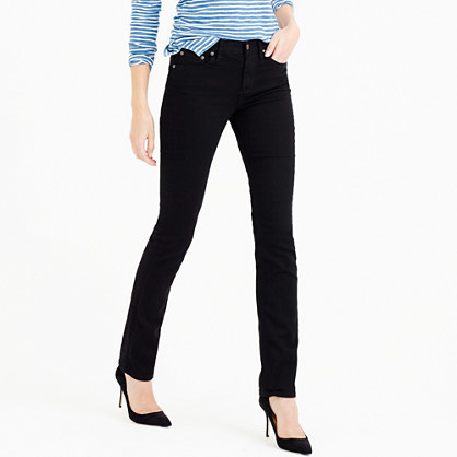 Tall Matchstick Jean In Black - style: skinny leg; length: standard; pattern: plain; waist: high rise; pocket detail: traditional 5 pocket; predominant colour: black; occasions: casual; fibres: cotton - stretch; texture group: denim; pattern type: fabric; season: a/w 2015