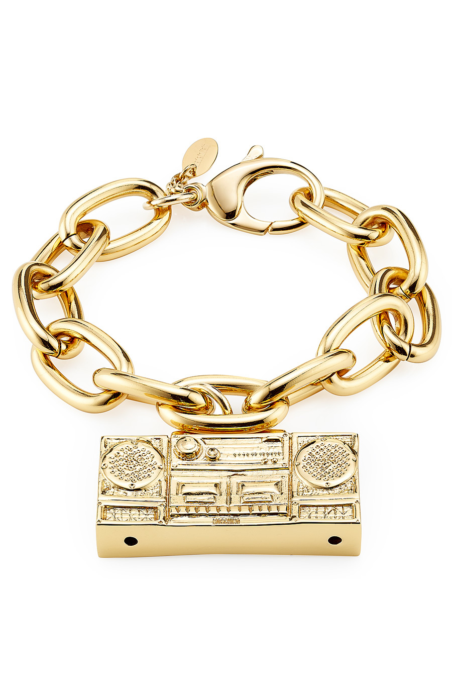 Gold Tone Brass Bracelet Gold - predominant colour: gold; occasions: casual, evening, creative work; style: chain; size: large/oversized; material: chain/metal; finish: plain; season: a/w 2015