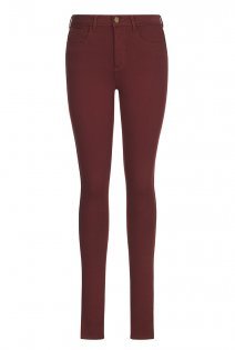 Tall Supersoft Legging Jeans At - style: skinny leg; length: standard; pattern: plain; waist: high rise; pocket detail: traditional 5 pocket; predominant colour: burgundy; occasions: casual; fibres: cotton - stretch; texture group: denim; pattern type: fabric; season: a/w 2015