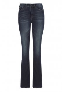 Tall Bootcut Jeans At - style: skinny leg; length: standard; pattern: plain; waist: high rise; pocket detail: traditional 5 pocket; predominant colour: navy; occasions: casual; fibres: cotton - stretch; jeans detail: shading down centre of thigh, dark wash; texture group: denim; pattern type: fabric; season: a/w 2015