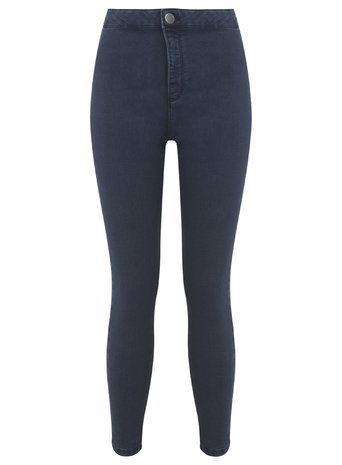 Womens Petite Steffi Indigo Jean, Indigo - style: skinny leg; length: standard; pattern: plain; waist: high rise; predominant colour: navy; occasions: casual, evening; fibres: cotton - stretch; texture group: denim; pattern type: fabric; season: a/w 2015