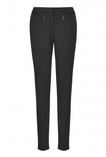 Tall Premium Slim Zip Trousers At - length: standard; pattern: plain; waist: mid/regular rise; predominant colour: charcoal; occasions: work; waist detail: narrow waistband; fit: slim leg; pattern type: fabric; texture group: other - light to midweight; style: standard; season: a/w 2015