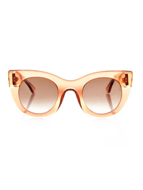 Orgasmy Cat Eye Sunglasses - predominant colour: blush; occasions: casual, holiday; style: cateye; size: standard; material: plastic/rubber; pattern: plain; finish: plain; season: a/w 2015
