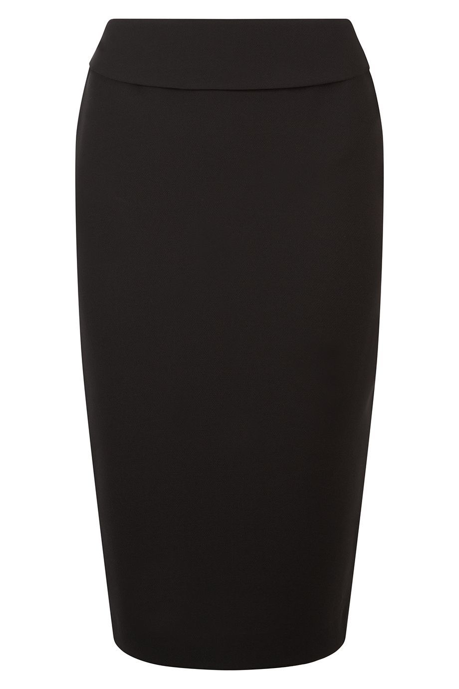 Spotlight Skirt, Black - pattern: plain; style: pencil; fit: tailored/fitted; waist: high rise; predominant colour: black; occasions: evening, work, creative work; length: on the knee; fibres: polyester/polyamide - 100%; waist detail: narrow waistband; pattern type: fabric; texture group: other - light to midweight; season: a/w 2015