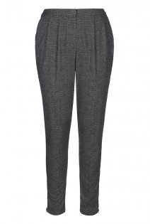 Tall Tweed Zip Tapered Trousers At - length: standard; pattern: plain; style: peg leg; waist: high rise; predominant colour: charcoal; occasions: work, creative work; fit: tapered; texture group: tweed - light/midweight; season: a/w 2015