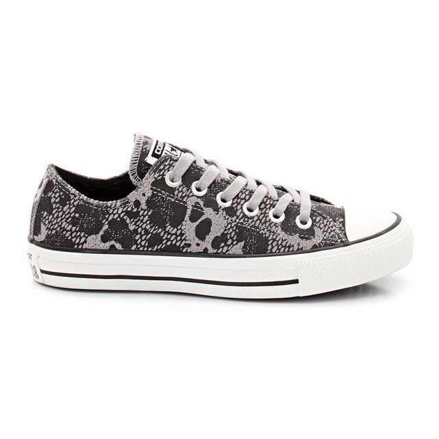 Ctas Animal Ox Low Ankle Trainers - predominant colour: mid grey; occasions: casual, activity; material: fabric; heel height: flat; toe: round toe; style: trainers; finish: plain; pattern: animal print; season: a/w 2015