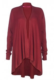 Tall Wool Mix Waterfall Cardigan At - pattern: plain; length: below the bottom; neckline: collarless open; style: open front; predominant colour: true red; occasions: casual, creative work; fibres: wool - mix; fit: loose; sleeve length: long sleeve; sleeve style: standard; texture group: knits/crochet; pattern type: fabric; season: a/w 2015