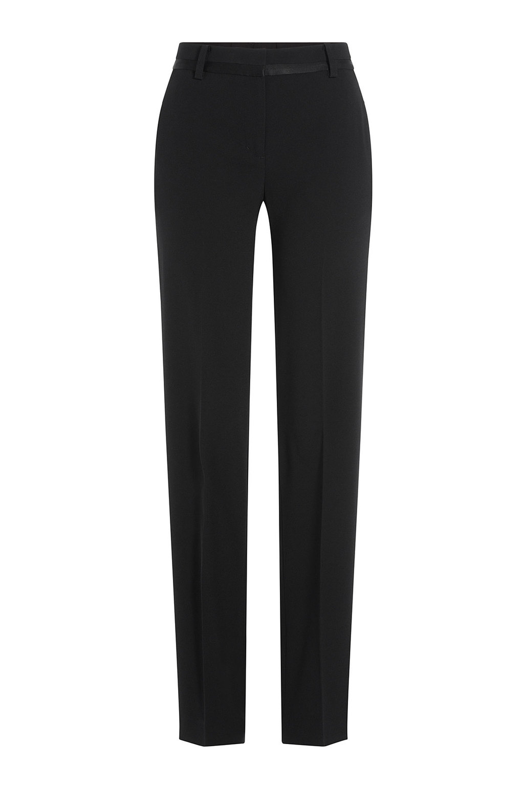 Straight Leg Pants Black - length: standard; pattern: plain; waist: mid/regular rise; predominant colour: black; occasions: evening, work, creative work; fibres: acrylic - mix; fit: straight leg; pattern type: fabric; texture group: woven light midweight; style: standard; season: a/w 2015