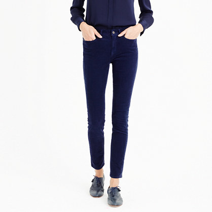 Petite Toothpick Cord - length: standard; pattern: plain; waist: mid/regular rise; predominant colour: navy; occasions: casual, creative work; texture group: corduroy; fit: skinny/tight leg; pattern type: fabric; style: standard; season: a/w 2015