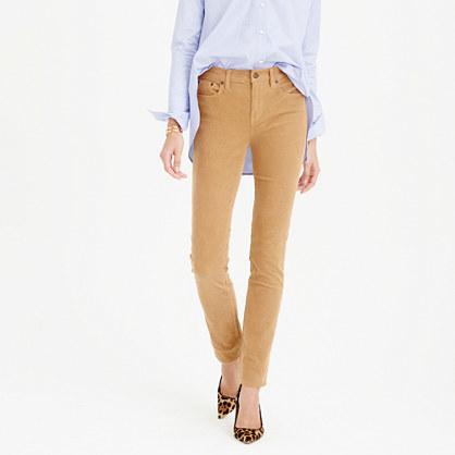 Petite Matchstick Cord - length: standard; pattern: plain; waist: high rise; predominant colour: camel; occasions: casual, creative work; fibres: cotton - 100%; texture group: corduroy; fit: slim leg; pattern type: fabric; style: standard; season: a/w 2015