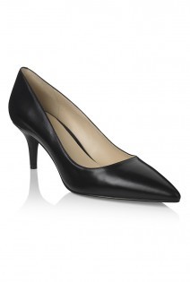 Tall Margot Pump At Long Tall Sally - predominant colour: black; occasions: work; material: leather; heel height: high; heel: stiletto; toe: pointed toe; style: courts; finish: plain; pattern: plain; season: a/w 2015
