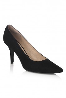 Tall Lts Sweet Pea High Heel Court At - predominant colour: black; occasions: evening, work, occasion; material: suede; heel height: high; heel: stiletto; toe: pointed toe; style: courts; finish: plain; pattern: plain; season: a/w 2015