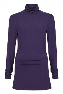 Tall Roll Neck Jersey Top At - pattern: plain; neckline: roll neck; predominant colour: navy; occasions: casual; length: standard; style: top; fibres: viscose/rayon - stretch; fit: body skimming; sleeve length: long sleeve; sleeve style: standard; pattern type: fabric; texture group: jersey - stretchy/drapey; season: a/w 2015