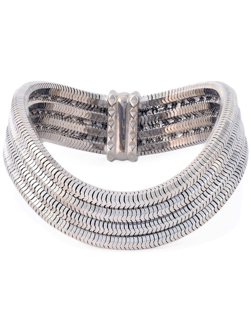 Mini 'galaxy' Bangle - predominant colour: silver; occasions: evening, occasion; style: bangle/standard; size: standard; material: chain/metal; finish: metallic; season: a/w 2015