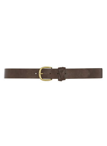 Womens Chocolate Twist Keeper Belt Brown - predominant colour: chocolate brown; occasions: casual, creative work; type of pattern: standard; style: classic; size: standard; worn on: hips; material: faux leather; pattern: plain; finish: plain; season: a/w 2015