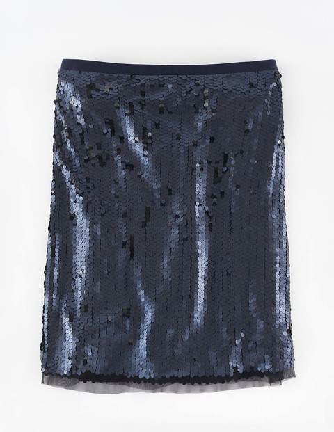 Statement Sequin Skirt Navy & Black Sequin Women, Navy & Black Sequin - length: mid thigh; pattern: plain; style: straight; fit: body skimming; waist: mid/regular rise; predominant colour: navy; occasions: evening; fibres: polyester/polyamide - 100%; pattern type: fabric; texture group: jersey - stretchy/drapey; embellishment: sequins; season: a/w 2015
