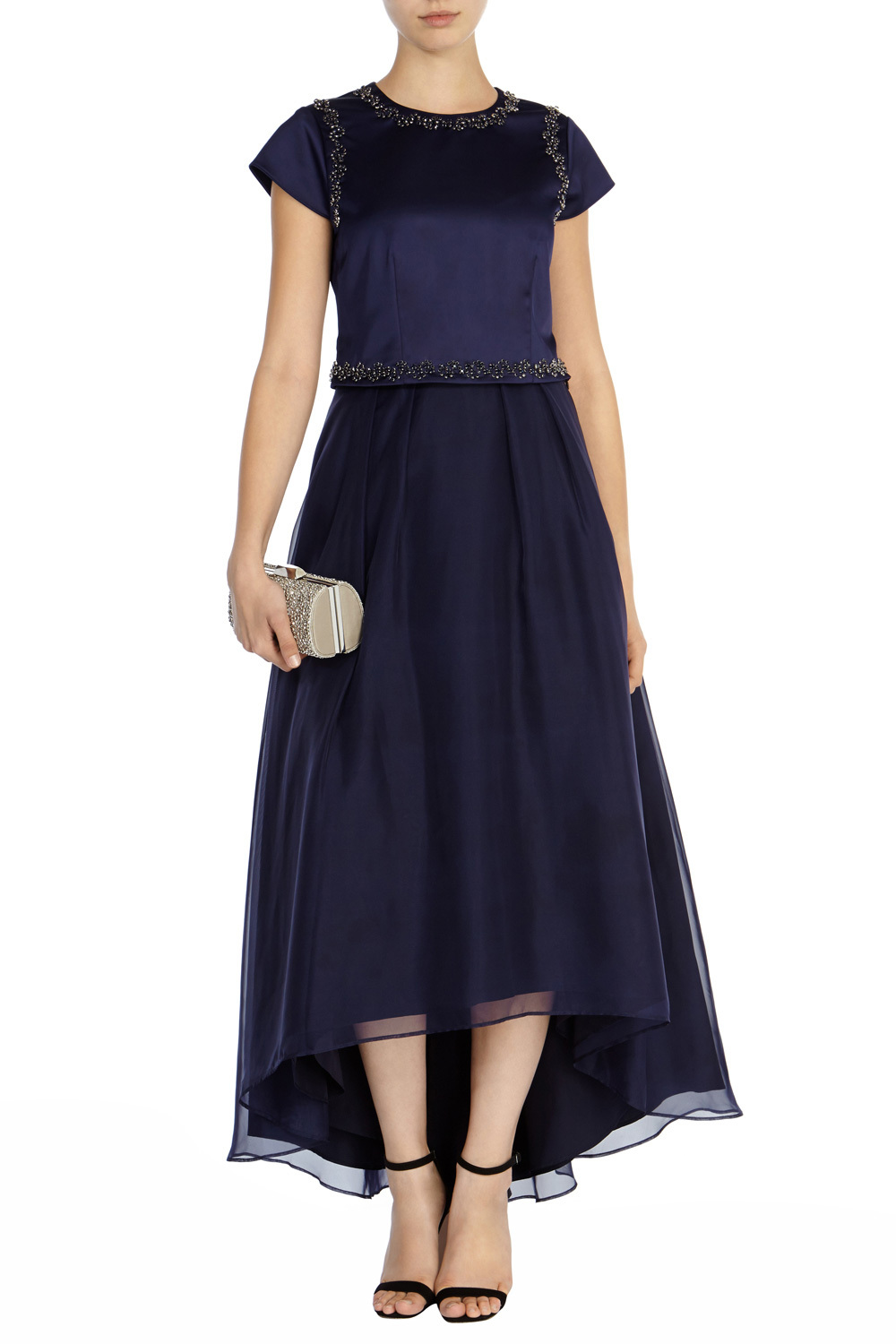 Tia Embellished Top - predominant colour: navy; season: a/w 2015