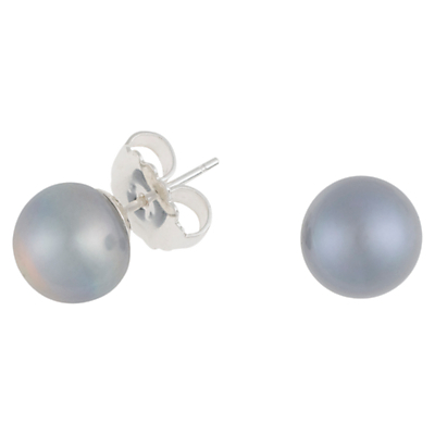 Sterling Silver Small Freshwater Pearl Stud Earrings - predominant colour: silver; occasions: evening, occasion; style: stud; length: short; size: small/fine; material: chain/metal; fastening: pierced; finish: metallic; season: a/w 2015