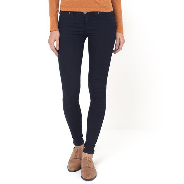Kissy Regular Waist Skinny Jeggings - length: standard; pattern: plain; waist: low rise; style: jeggings; predominant colour: navy; occasions: casual; fibres: cotton - stretch; jeans detail: dark wash; texture group: denim; pattern type: fabric; season: a/w 2015