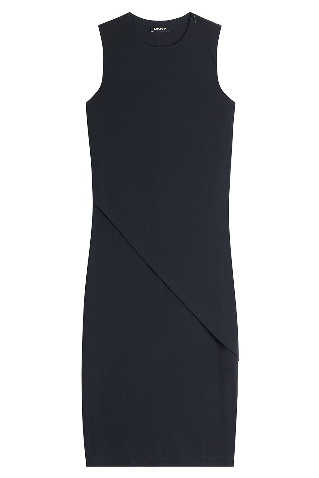 Tailored Dress Blue - style: shift; fit: tailored/fitted; pattern: plain; sleeve style: sleeveless; predominant colour: navy; occasions: work, creative work; length: just above the knee; neckline: crew; sleeve length: sleeveless; pattern type: fabric; texture group: other - light to midweight; season: a/w 2015