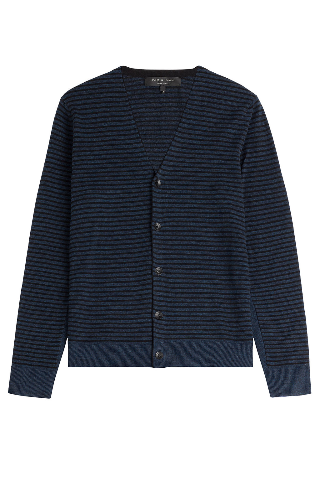 Cotton Linen Striped Cardigan Stripes - neckline: v-neck; pattern: horizontal stripes; predominant colour: teal; secondary colour: black; occasions: casual; length: standard; style: standard; fibres: cotton - mix; fit: standard fit; sleeve length: long sleeve; sleeve style: standard; texture group: knits/crochet; pattern type: fabric; multicoloured: multicoloured; season: a/w 2015