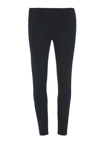 Womens Teal 'eden' Ultra Soft Jeggings Blue - length: standard; pattern: plain; style: jeggings; waist: mid/regular rise; predominant colour: navy; occasions: casual; fibres: cotton - stretch; jeans detail: dark wash; texture group: denim; pattern type: fabric; season: a/w 2015