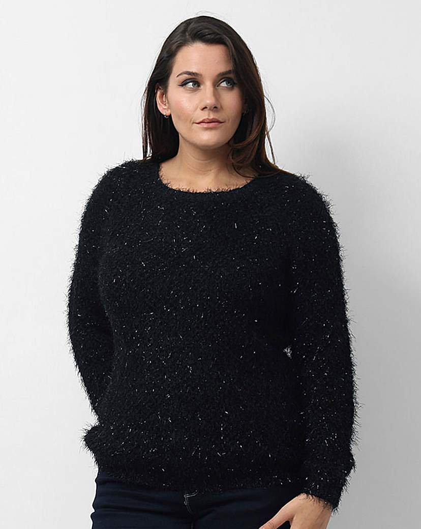Koko Crew Neck Jumper - neckline: round neck; pattern: plain; style: standard; predominant colour: black; occasions: casual, creative work; length: standard; fit: standard fit; sleeve length: long sleeve; sleeve style: standard; texture group: knits/crochet; pattern type: knitted - other; season: a/w 2015