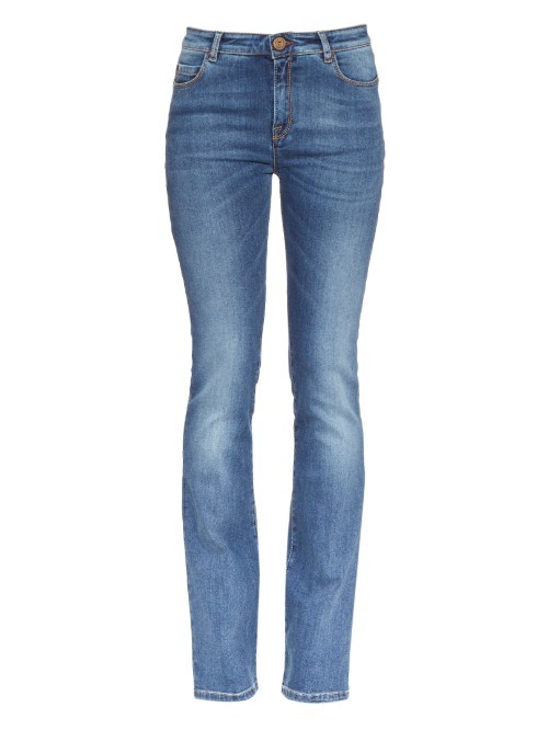 Zeda Jeans - style: skinny leg; length: standard; pattern: plain; waist: high rise; predominant colour: denim; occasions: casual, creative work; fibres: cotton - stretch; jeans detail: whiskering, shading down centre of thigh; texture group: denim; pattern type: fabric; season: a/w 2015