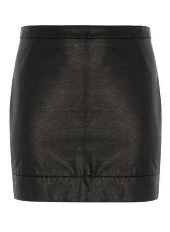 Womens **Dp Curve Black Leather Look Mini Skirt Black - length: mini; pattern: plain; fit: body skimming; waist: mid/regular rise; predominant colour: black; occasions: evening; style: mini skirt; fibres: polyester/polyamide - 100%; texture group: leather; pattern type: fabric; season: a/w 2015