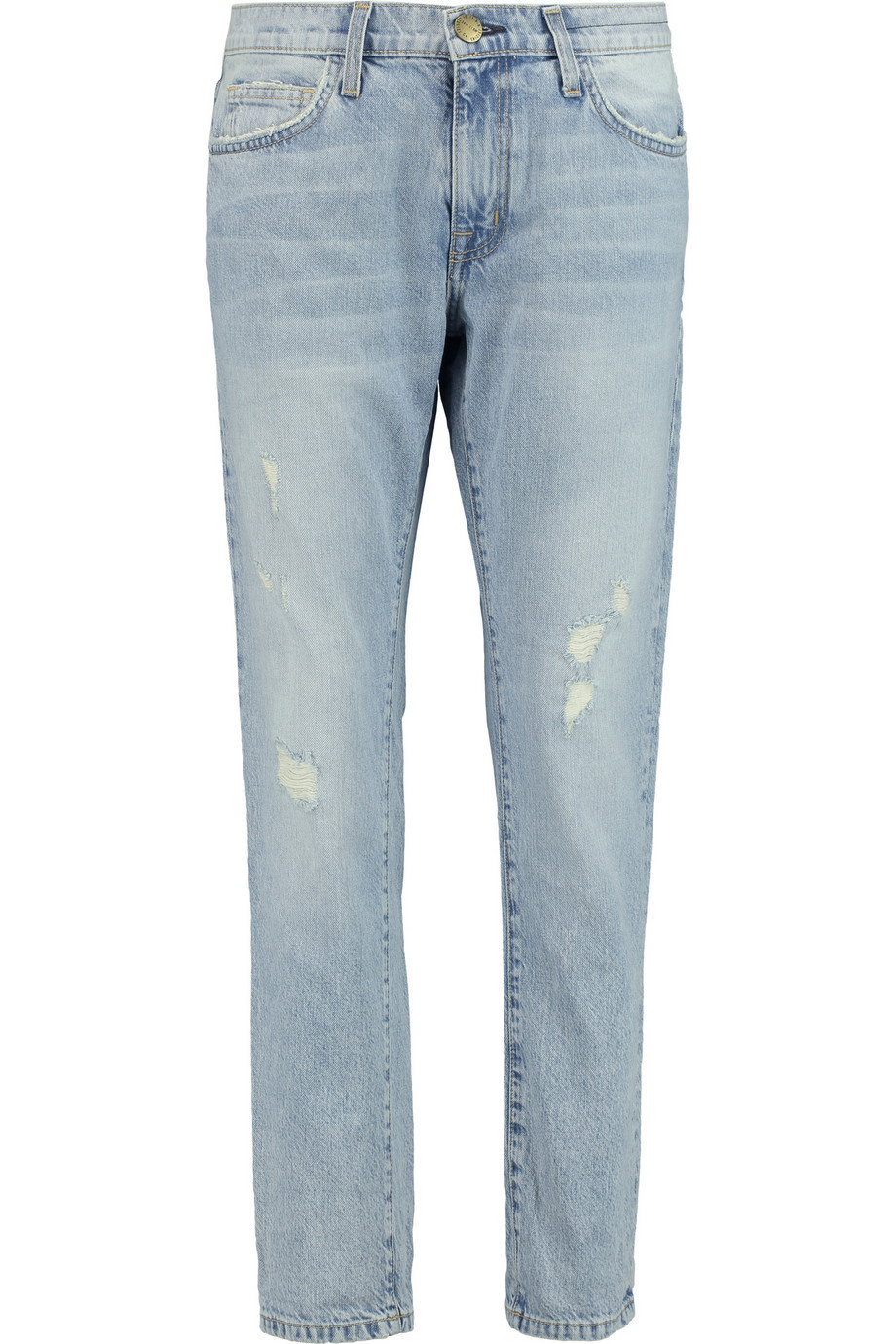 The Fling Mid Rise Boyfriend Jeans Light Denim - style: boyfriend; length: standard; pocket detail: traditional 5 pocket; waist: mid/regular rise; predominant colour: denim; occasions: casual; fibres: cotton - stretch; texture group: denim; pattern type: fabric; pattern: patterned/print; season: a/w 2015