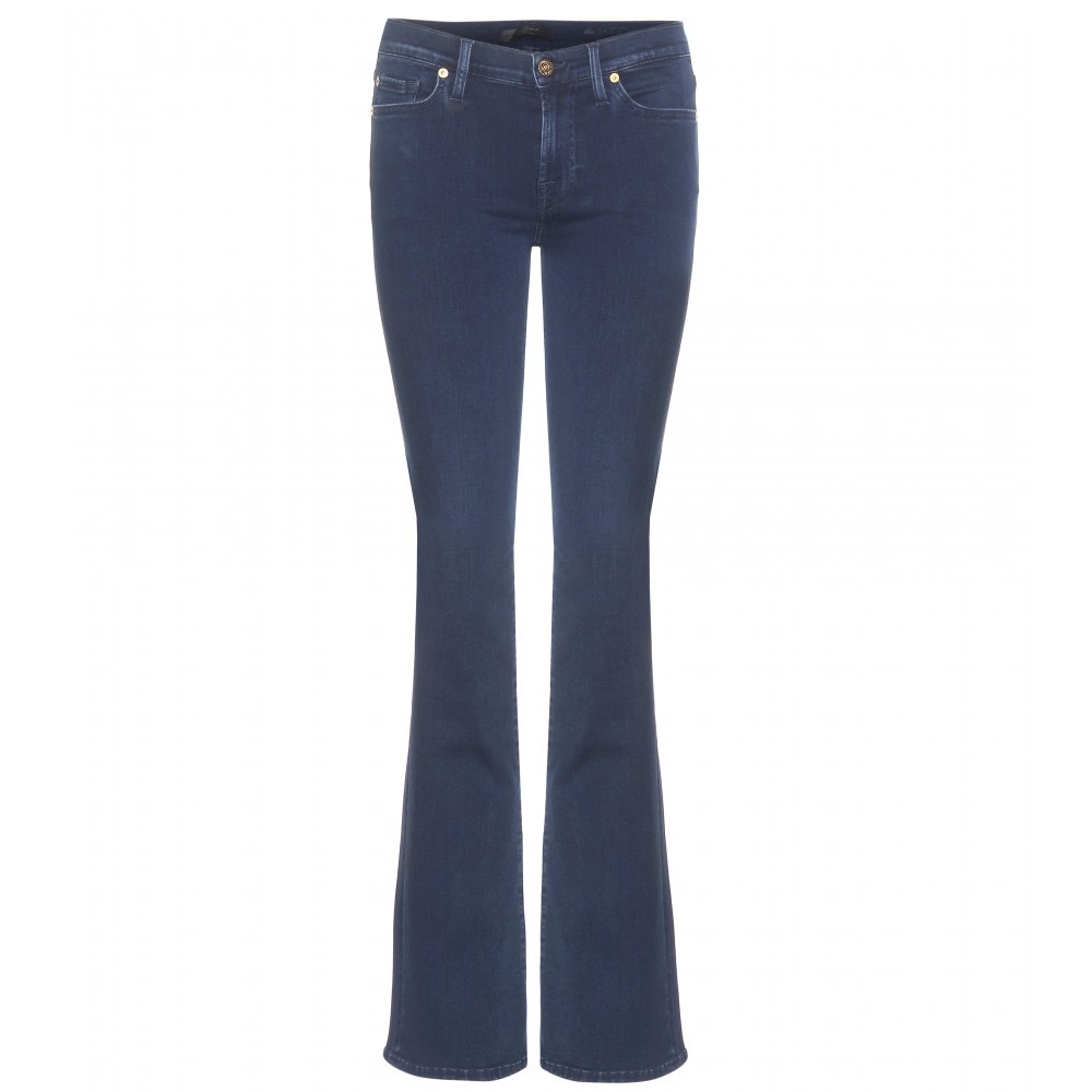 The Skinny Bootcut Jeans - style: flares; length: standard; pattern: plain; waist: mid/regular rise; predominant colour: denim; occasions: casual, creative work; fibres: cotton - stretch; texture group: denim; pattern type: fabric; season: a/w 2015; wardrobe: basic
