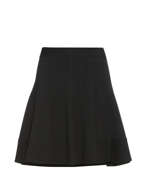 Tippy Skirt - length: mid thigh; pattern: plain; style: full/prom skirt; fit: loose/voluminous; waist: mid/regular rise; predominant colour: black; occasions: casual, creative work; fibres: viscose/rayon - stretch; waist detail: narrow waistband; pattern type: fabric; texture group: jersey - stretchy/drapey; season: a/w 2015