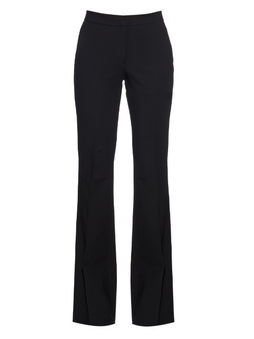 Anson Flared Trousers - length: standard; pattern: plain; waist: high rise; predominant colour: black; fit: flares; pattern type: fabric; texture group: other - light to midweight; style: standard; occasions: creative work; season: a/w 2015